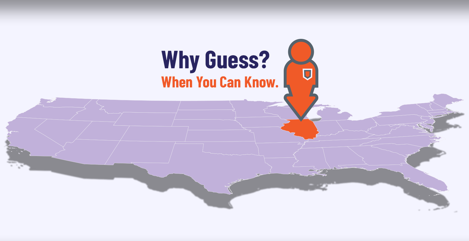 USA Map graphic -- Why Guess When You Can Know?